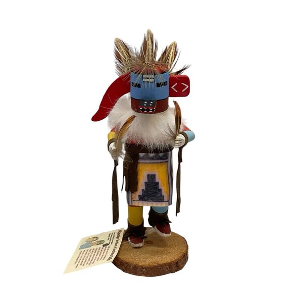 VTG Native American Indian Kachina Doll Navajo Signed By Artists W/original Tag - Picture 1 of 10